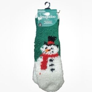 Snugadoo Kids' Festive Green Snowman Socks